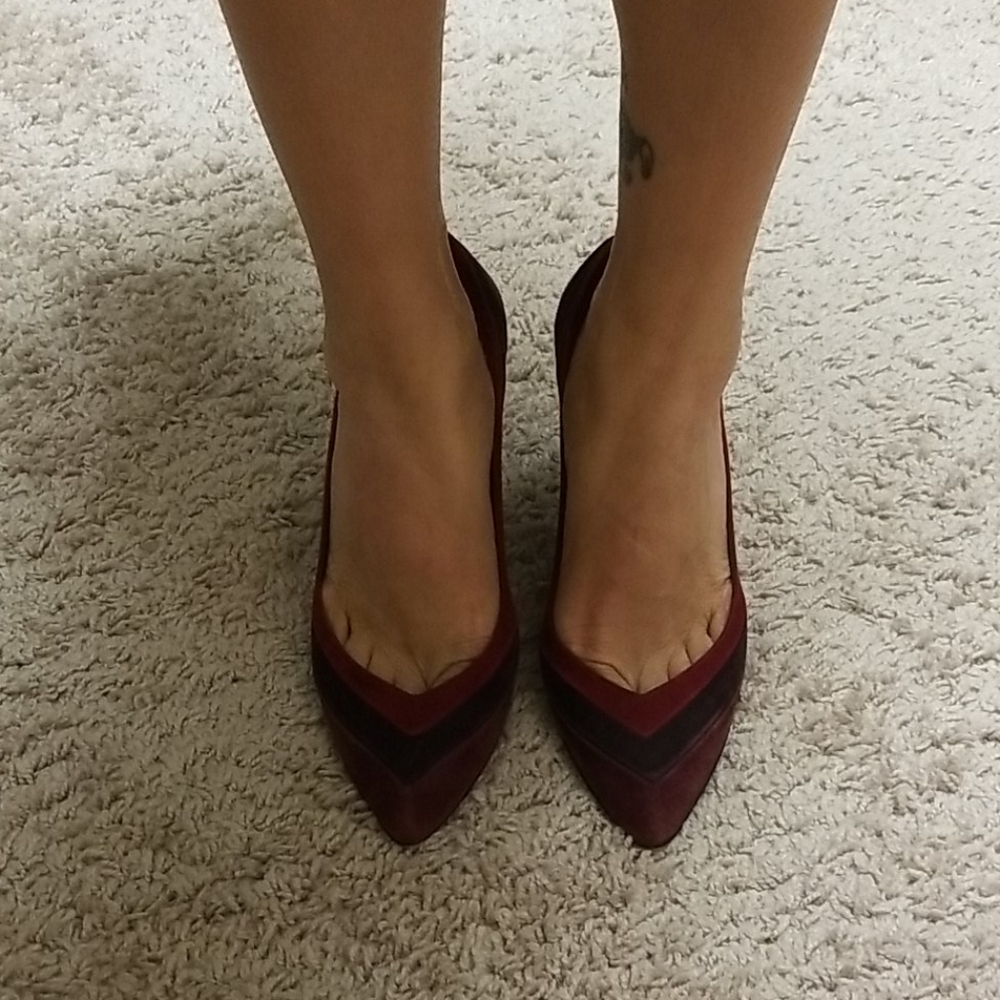 Stuart Weitzman suede pumps